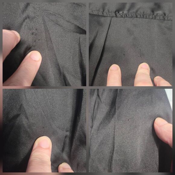 Equipment Black Satin Button Down Blouse Sz. XL - Picture 7 of 7
